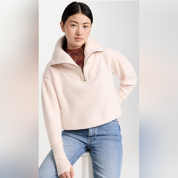 Free People Poppy Pullover Half Zip Jacket - Picture 1 of 11